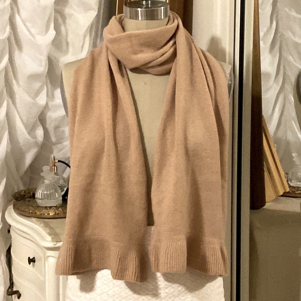 Charter club cashmere scarf new without tag brown/tan